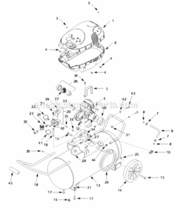 Part Location Diagram of WL023300AV Campbell Hausfeld Shroud Top